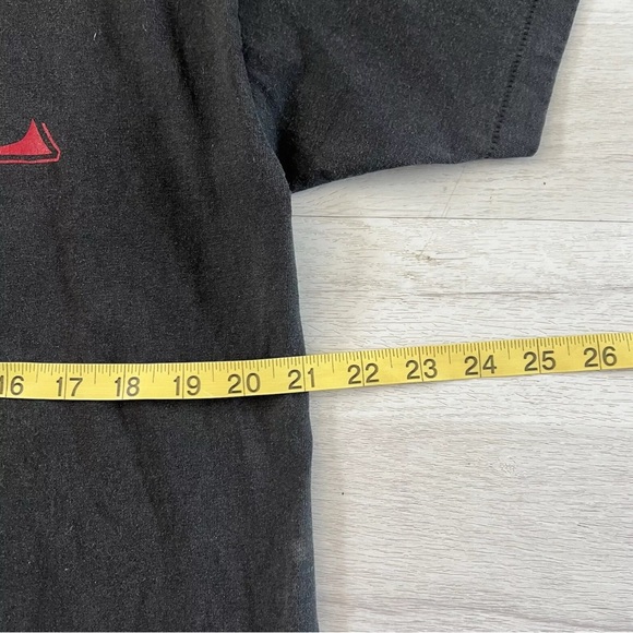 Vintage 90s Michael Bartone NHRA Drag Racing Team Skull Tshirt Size L Black EUC - Picture 7 of 8